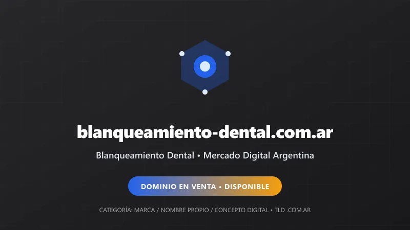 Identidad gráfica y activo digital para Blanqueamiento Dental en Argentina